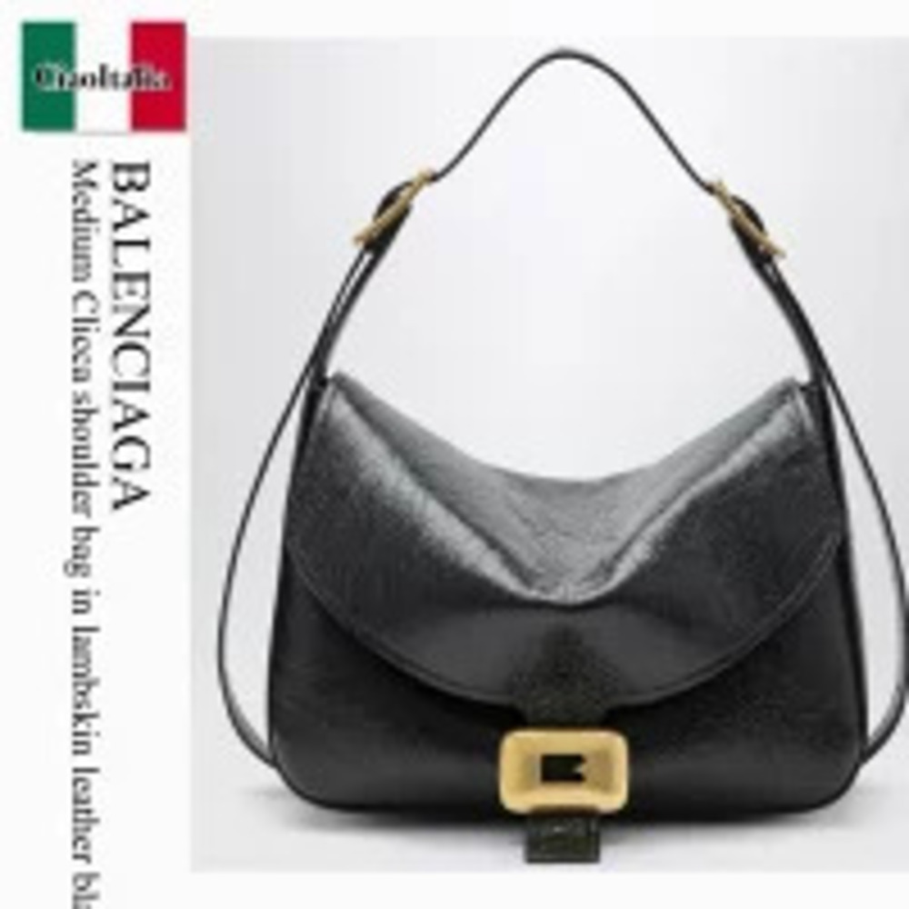 Balenciaga Bag Handbag Clicca Shoulder Lambskin Leather Bl Pouch